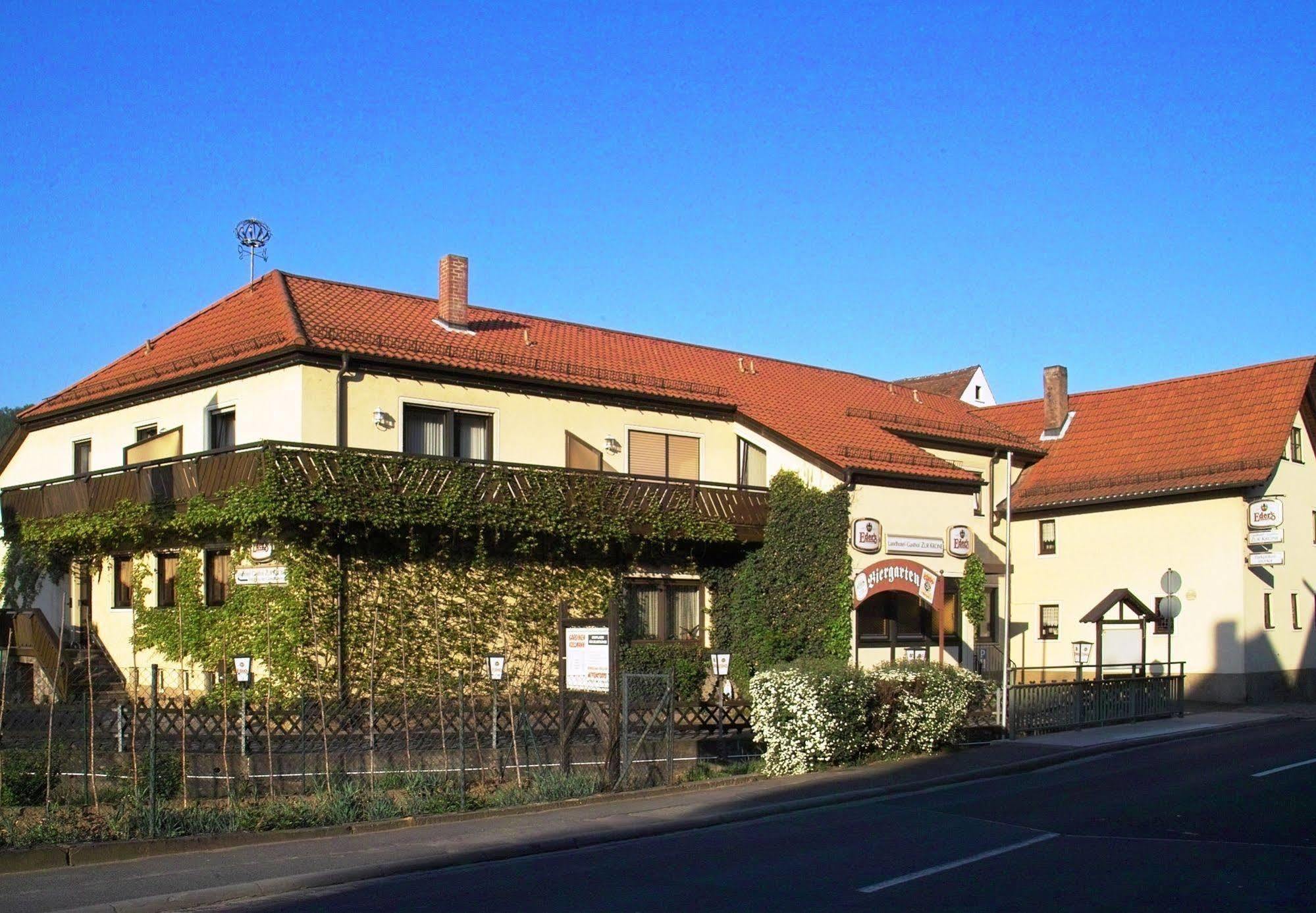 Landhotel Gasthof Zur Krone Leidersbach Esterno foto